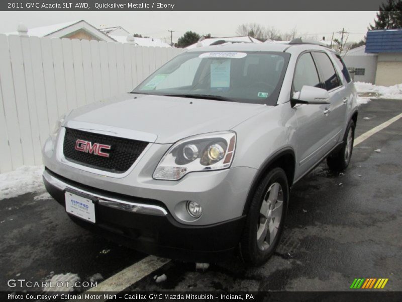 Quicksilver Metallic / Ebony 2011 GMC Acadia SLT AWD
