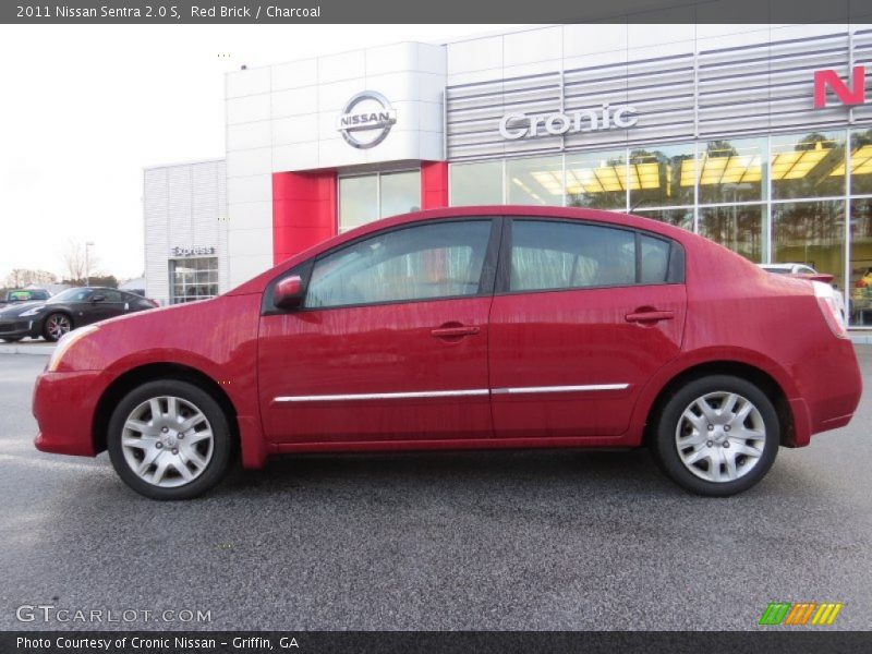 Red Brick / Charcoal 2011 Nissan Sentra 2.0 S