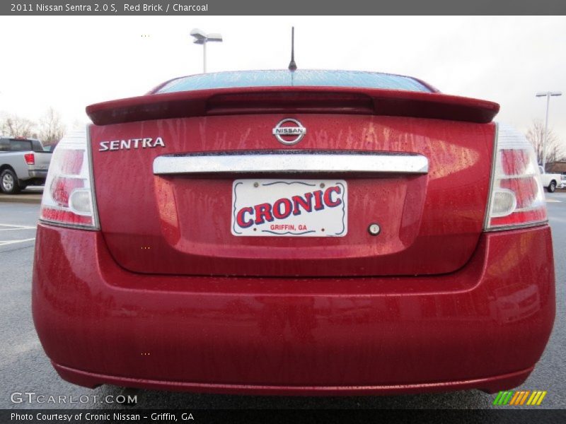 Red Brick / Charcoal 2011 Nissan Sentra 2.0 S