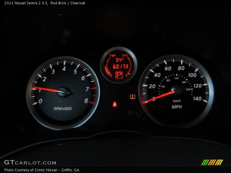 Red Brick / Charcoal 2011 Nissan Sentra 2.0 S