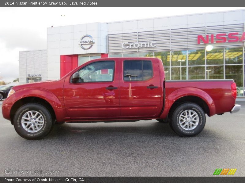 Lava Red / Steel 2014 Nissan Frontier SV Crew Cab