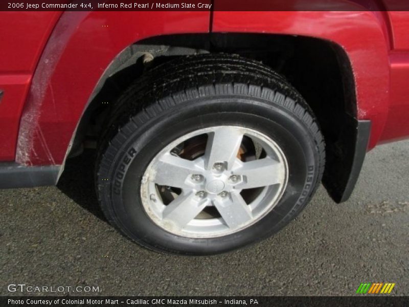 Inferno Red Pearl / Medium Slate Gray 2006 Jeep Commander 4x4