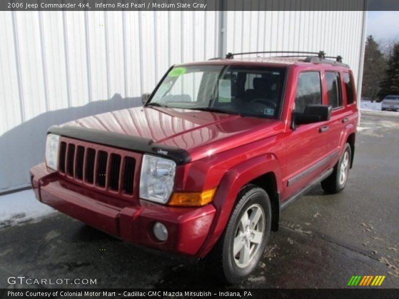 Inferno Red Pearl / Medium Slate Gray 2006 Jeep Commander 4x4