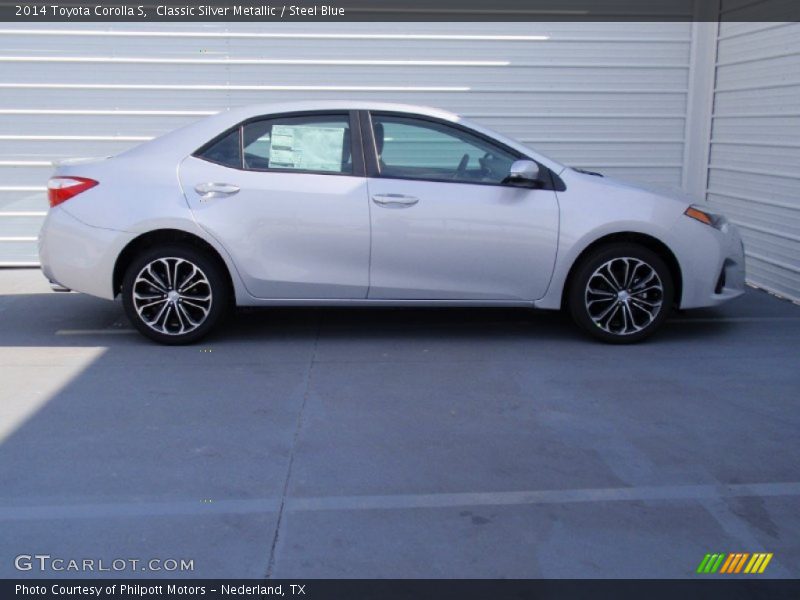 Classic Silver Metallic / Steel Blue 2014 Toyota Corolla S