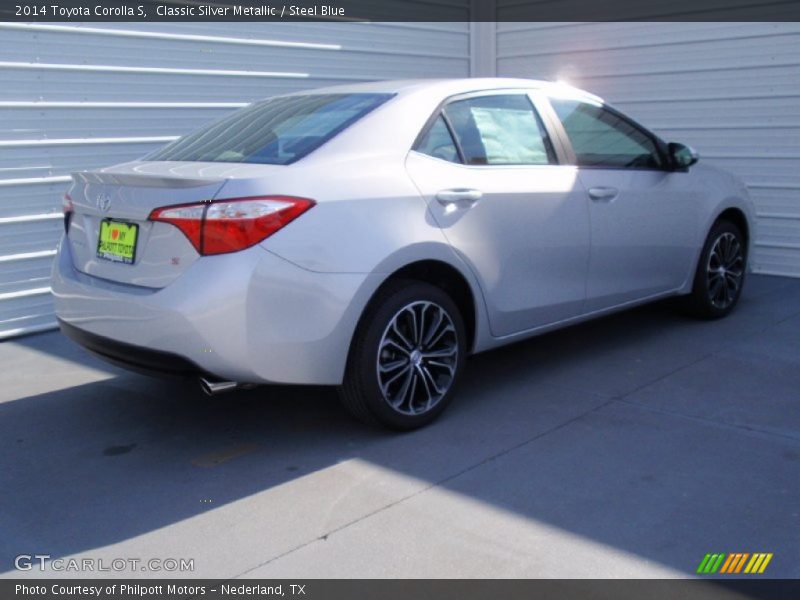 Classic Silver Metallic / Steel Blue 2014 Toyota Corolla S