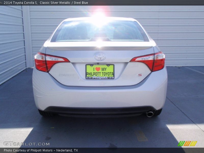 Classic Silver Metallic / Steel Blue 2014 Toyota Corolla S