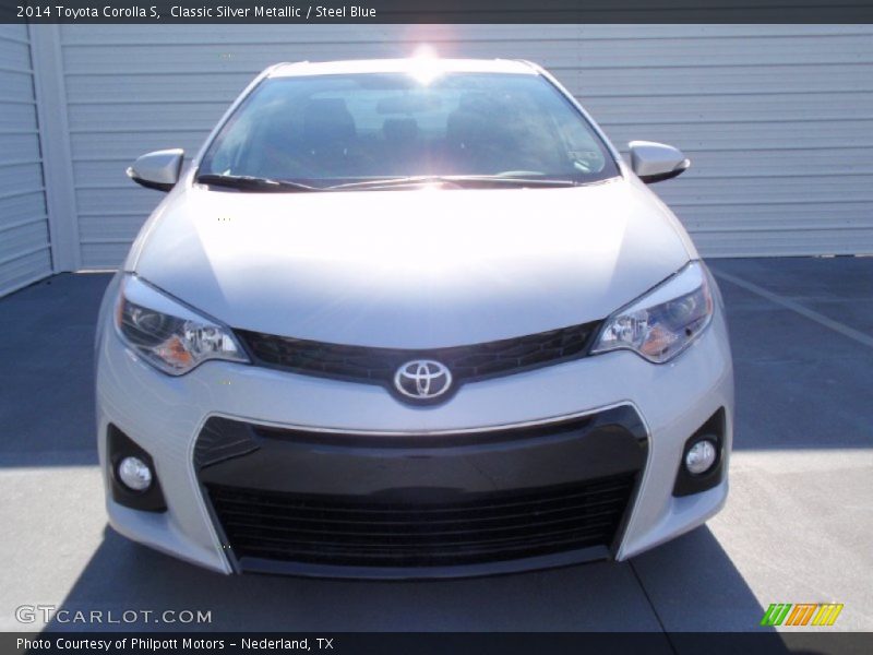 Classic Silver Metallic / Steel Blue 2014 Toyota Corolla S