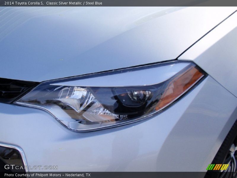 Classic Silver Metallic / Steel Blue 2014 Toyota Corolla S