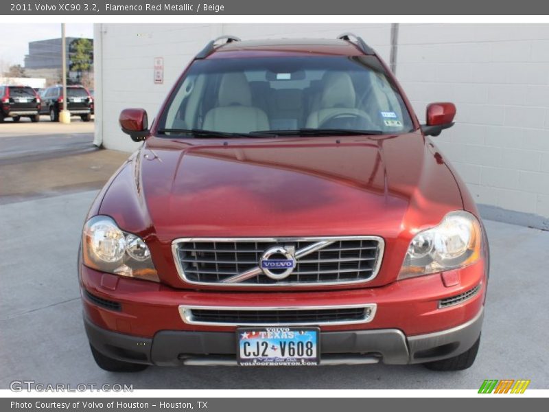 Flamenco Red Metallic / Beige 2011 Volvo XC90 3.2