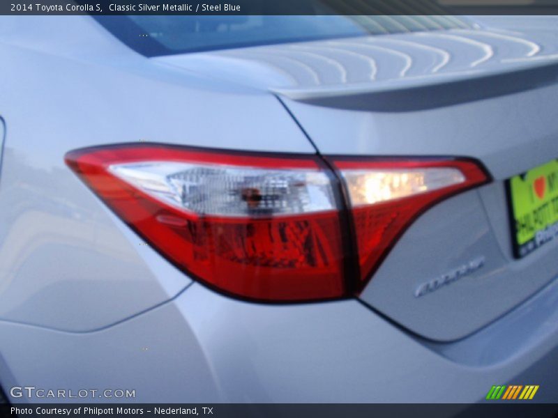 Classic Silver Metallic / Steel Blue 2014 Toyota Corolla S