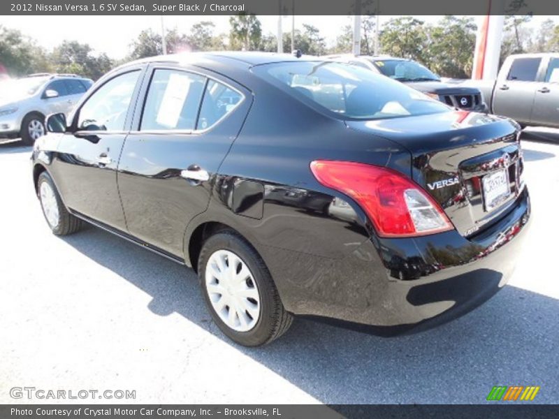 Super Black / Charcoal 2012 Nissan Versa 1.6 SV Sedan