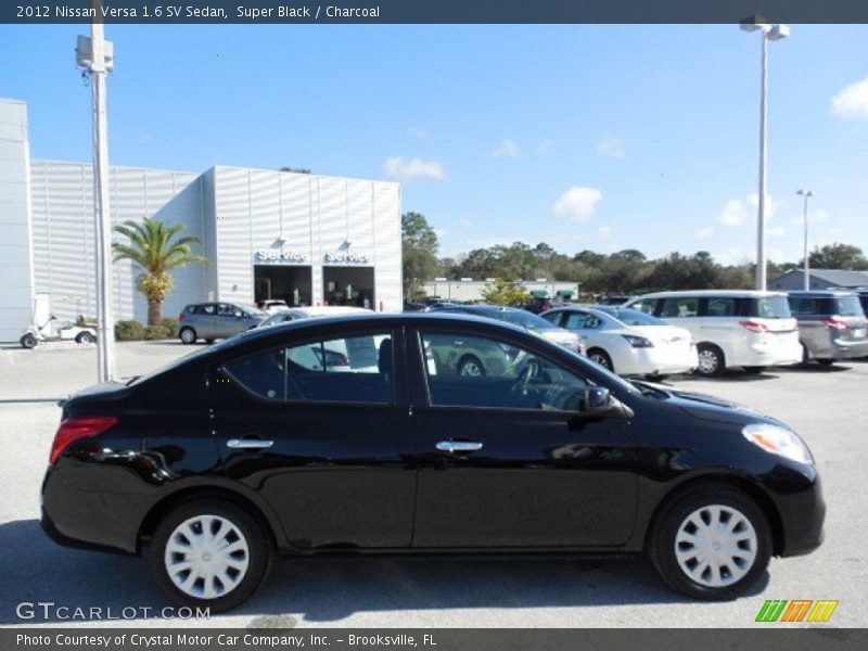 Super Black / Charcoal 2012 Nissan Versa 1.6 SV Sedan