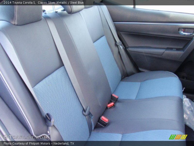 Rear Seat of 2014 Corolla S
