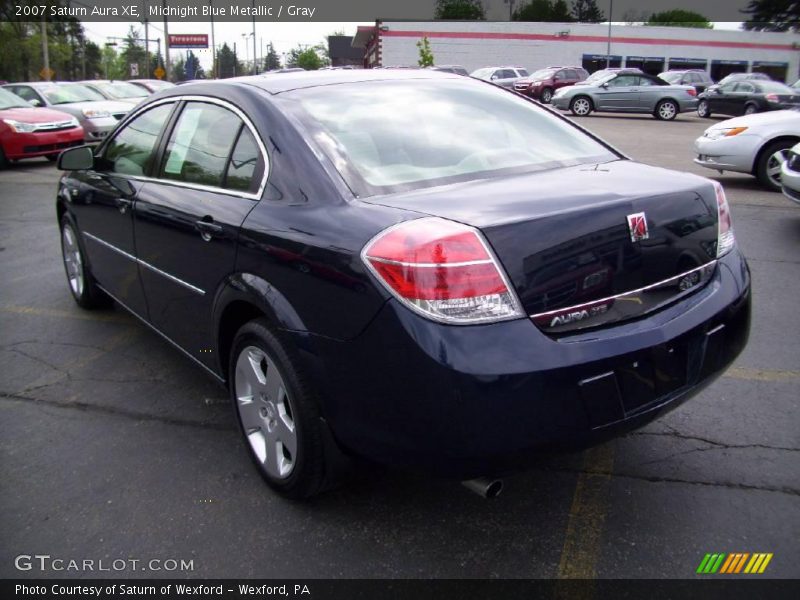 Midnight Blue Metallic / Gray 2007 Saturn Aura XE