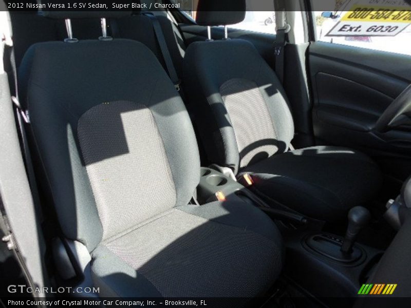 Super Black / Charcoal 2012 Nissan Versa 1.6 SV Sedan