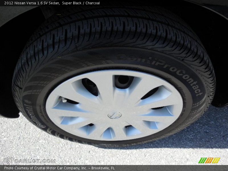 Super Black / Charcoal 2012 Nissan Versa 1.6 SV Sedan