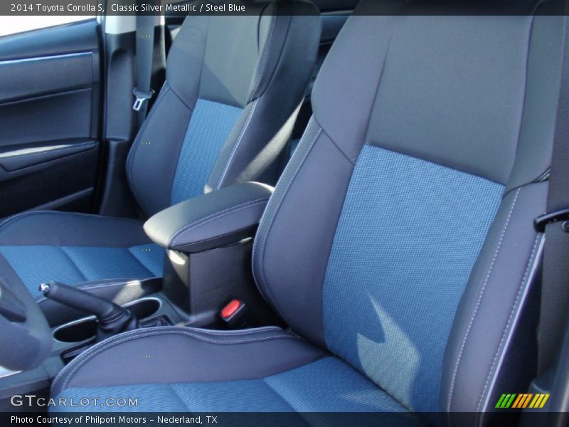 Front Seat of 2014 Corolla S