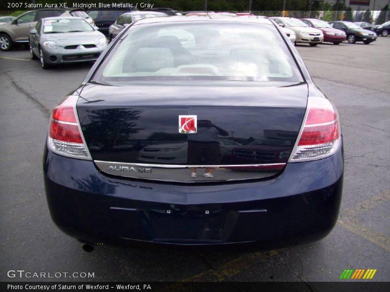 Midnight Blue Metallic / Gray 2007 Saturn Aura XE