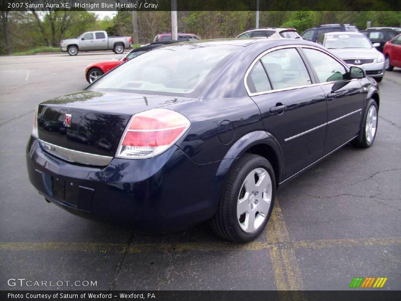 Midnight Blue Metallic / Gray 2007 Saturn Aura XE