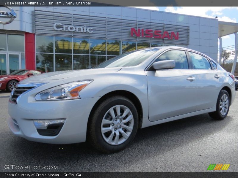 Brilliant Silver / Charcoal 2014 Nissan Altima 2.5