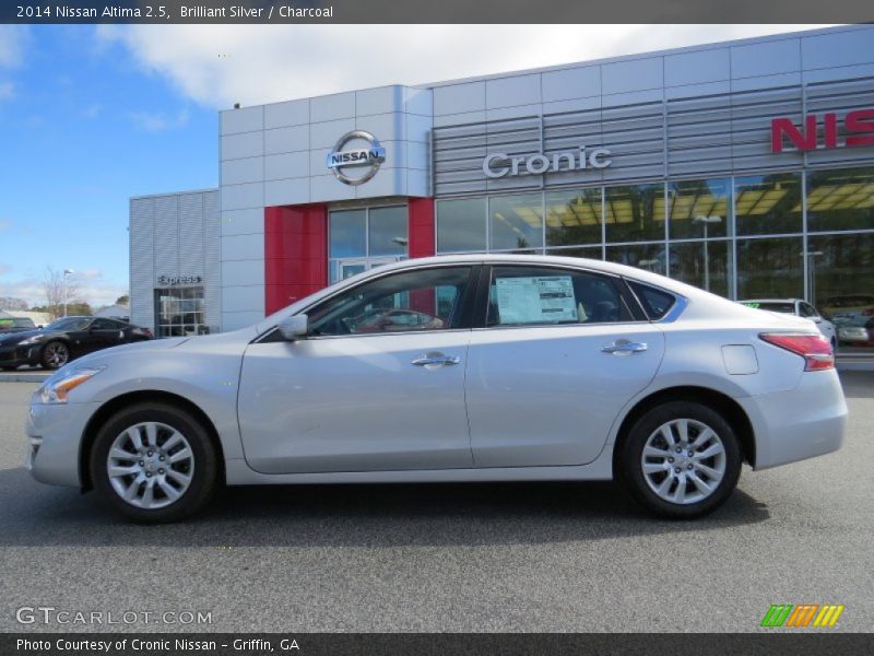 Brilliant Silver / Charcoal 2014 Nissan Altima 2.5