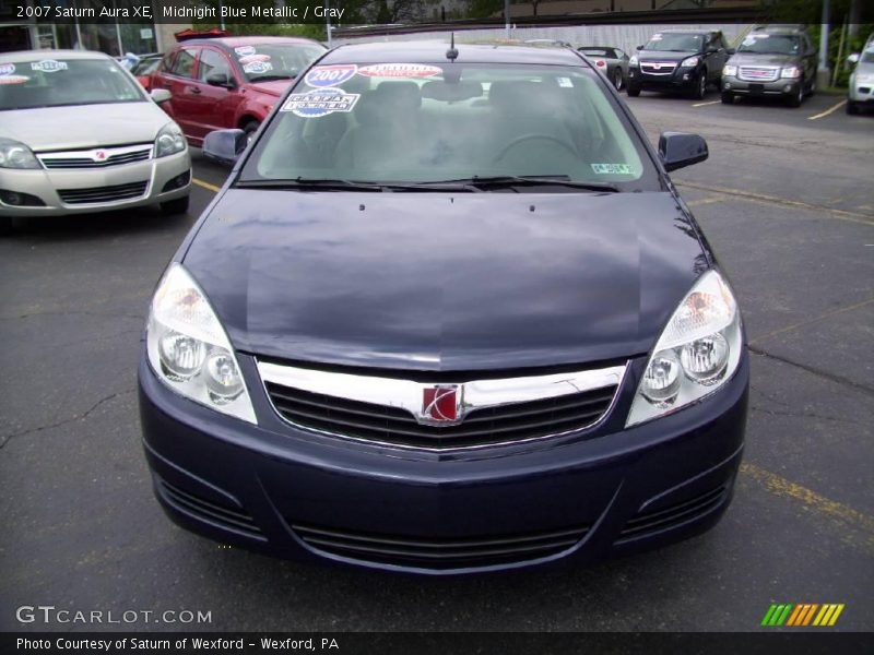 Midnight Blue Metallic / Gray 2007 Saturn Aura XE