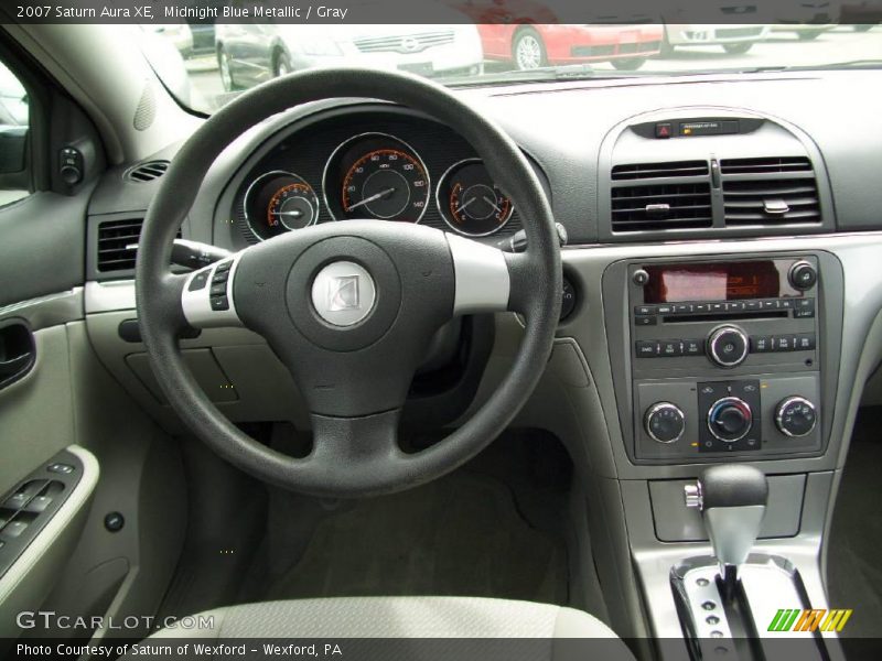 Midnight Blue Metallic / Gray 2007 Saturn Aura XE