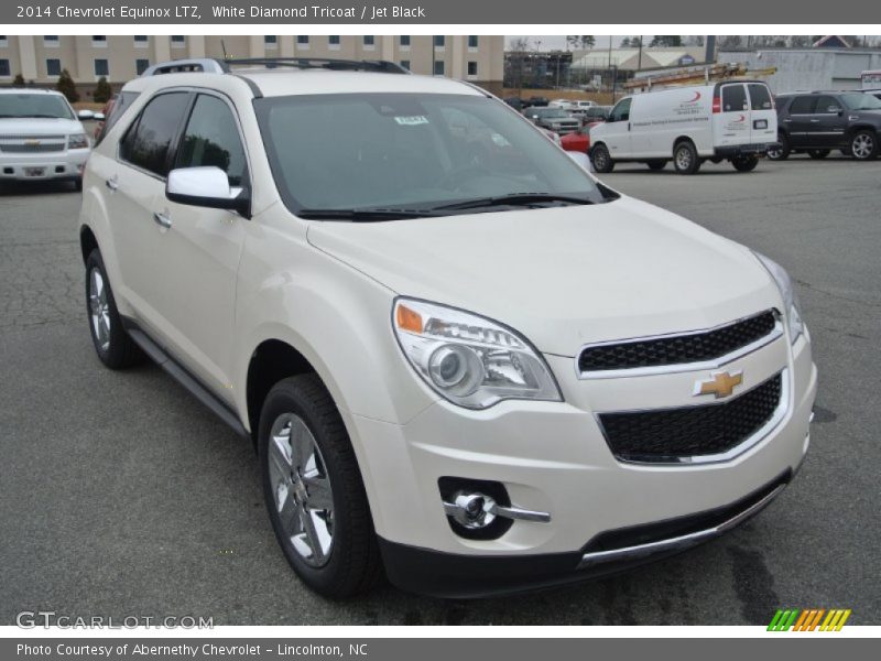 White Diamond Tricoat / Jet Black 2014 Chevrolet Equinox LTZ