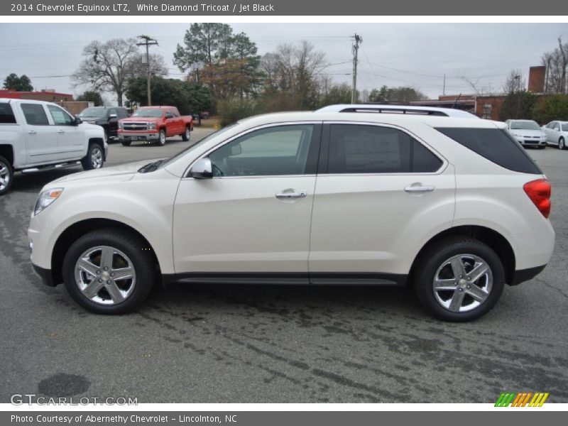 White Diamond Tricoat / Jet Black 2014 Chevrolet Equinox LTZ