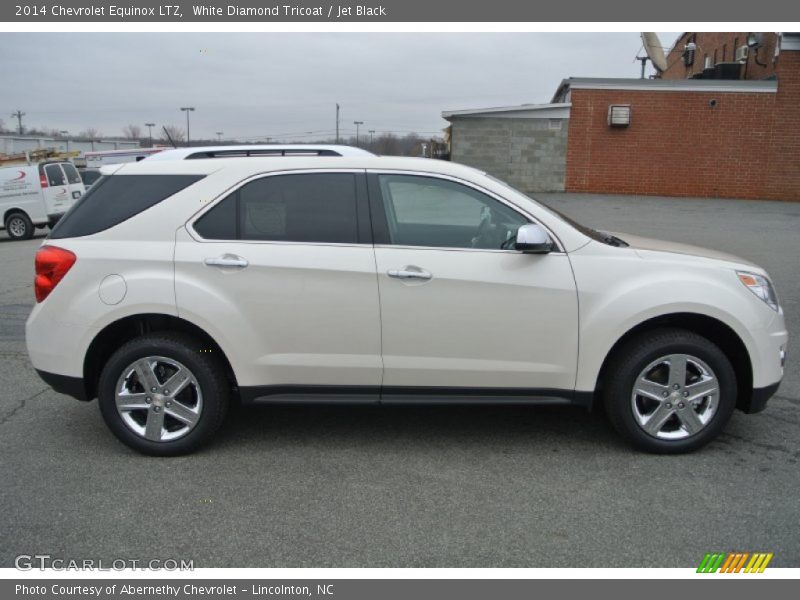 White Diamond Tricoat / Jet Black 2014 Chevrolet Equinox LTZ