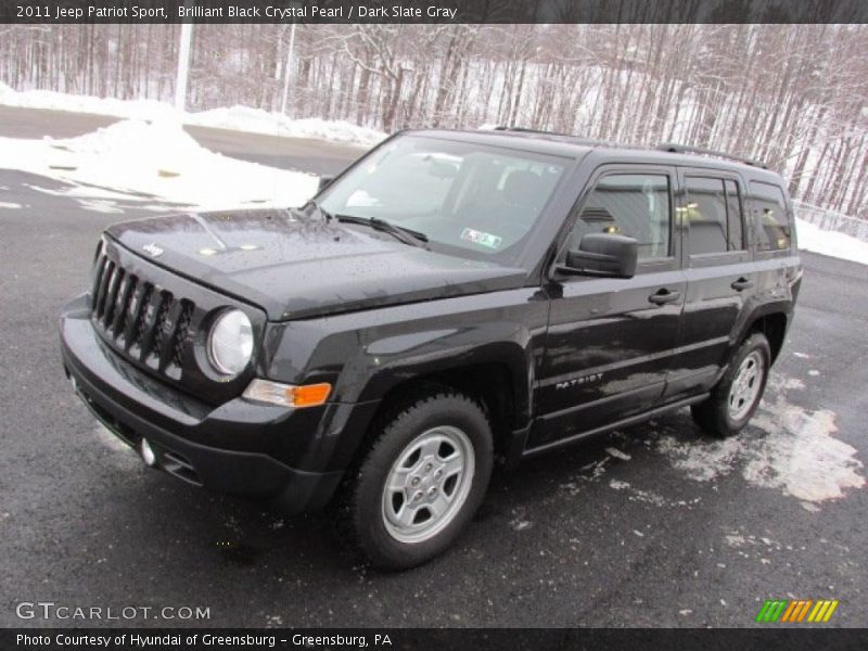 Brilliant Black Crystal Pearl / Dark Slate Gray 2011 Jeep Patriot Sport