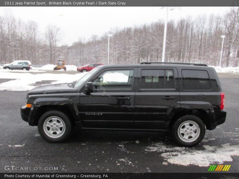 Brilliant Black Crystal Pearl / Dark Slate Gray 2011 Jeep Patriot Sport