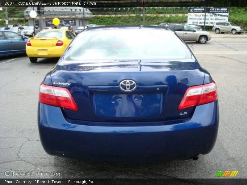 Blue Ribbon Metallic / Ash 2007 Toyota Camry LE