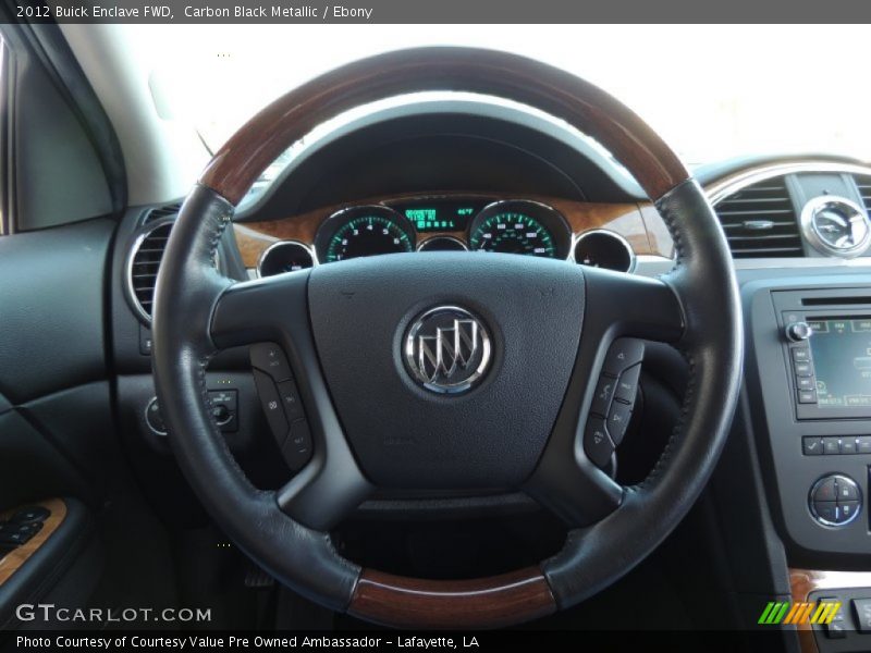Carbon Black Metallic / Ebony 2012 Buick Enclave FWD