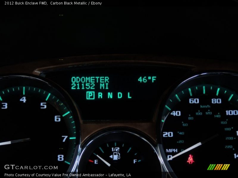 Carbon Black Metallic / Ebony 2012 Buick Enclave FWD
