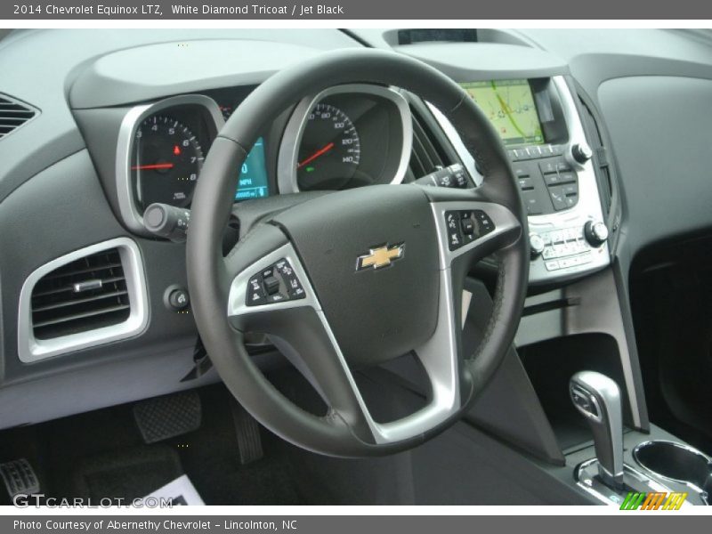 White Diamond Tricoat / Jet Black 2014 Chevrolet Equinox LTZ