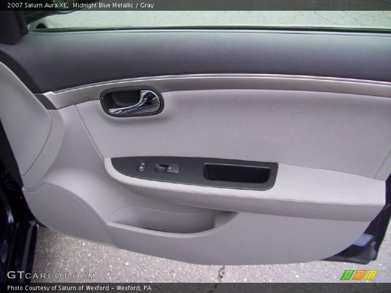 Midnight Blue Metallic / Gray 2007 Saturn Aura XE