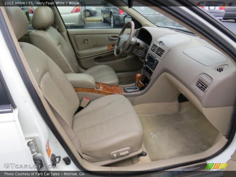 Ivory Pearl White / Willow 2003 Infiniti I 35