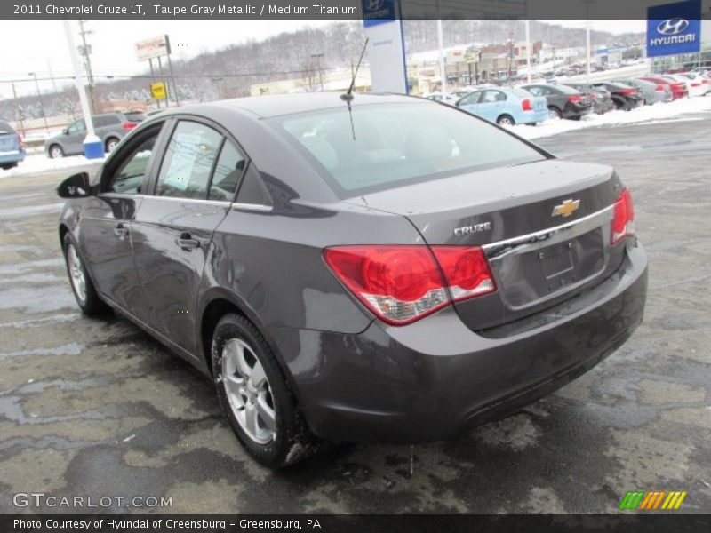 Taupe Gray Metallic / Medium Titanium 2011 Chevrolet Cruze LT