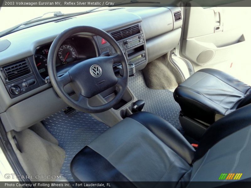 Reflex Silver Metallic / Gray 2003 Volkswagen EuroVan MV