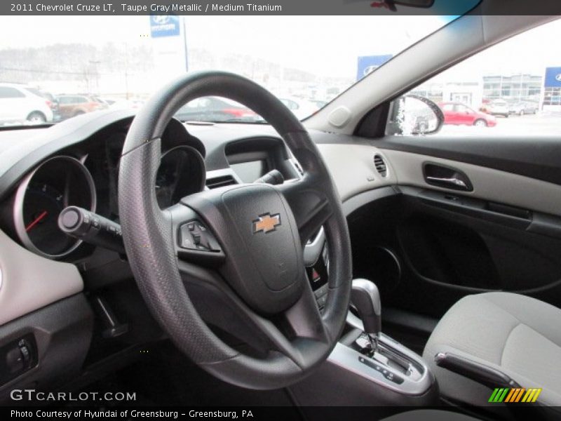 Taupe Gray Metallic / Medium Titanium 2011 Chevrolet Cruze LT