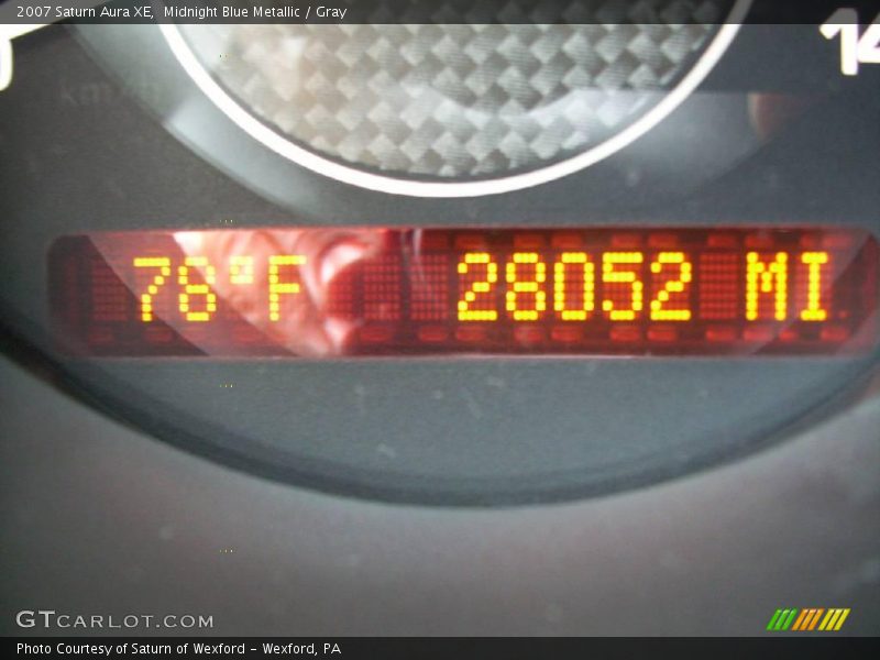 Midnight Blue Metallic / Gray 2007 Saturn Aura XE