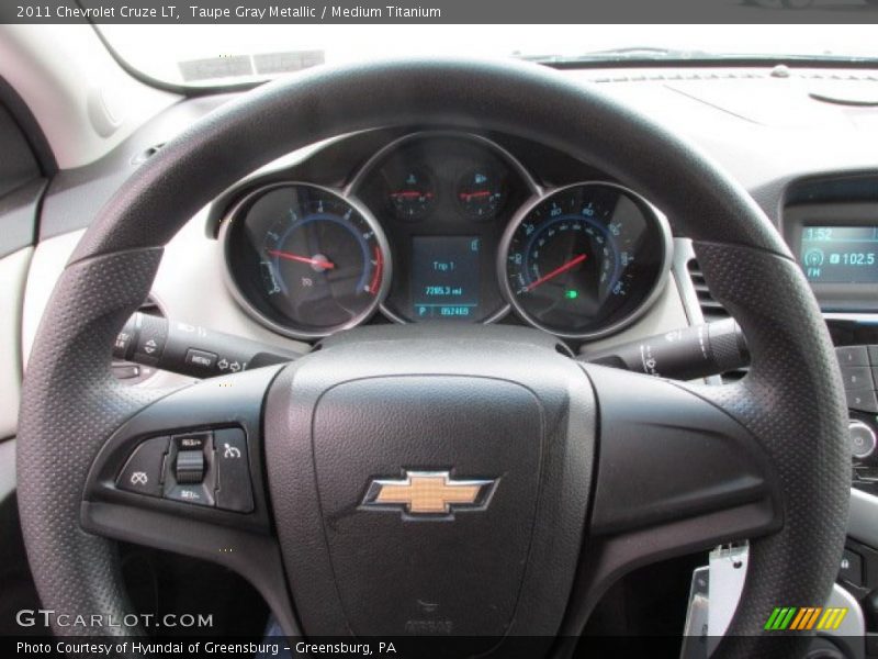 Taupe Gray Metallic / Medium Titanium 2011 Chevrolet Cruze LT