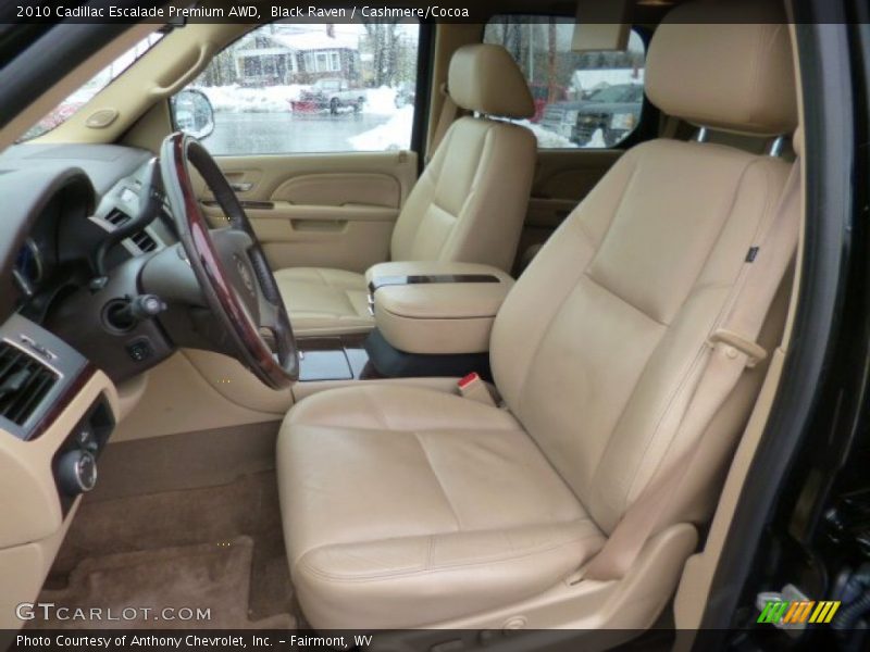 Front Seat of 2010 Escalade Premium AWD