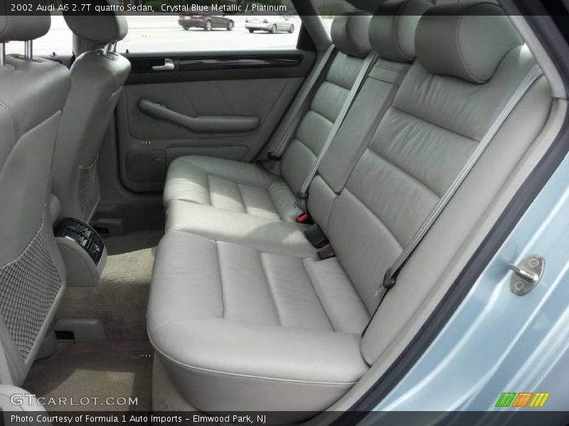 Crystal Blue Metallic / Platinum 2002 Audi A6 2.7T quattro Sedan