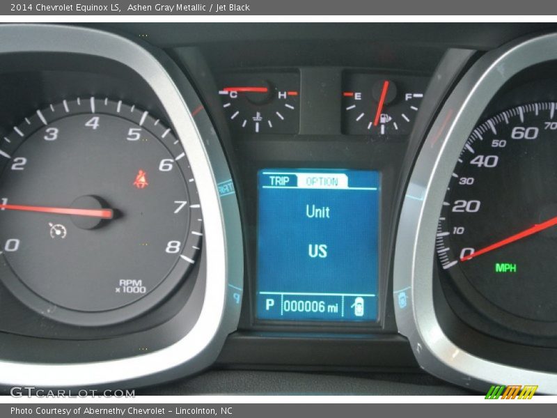 Ashen Gray Metallic / Jet Black 2014 Chevrolet Equinox LS