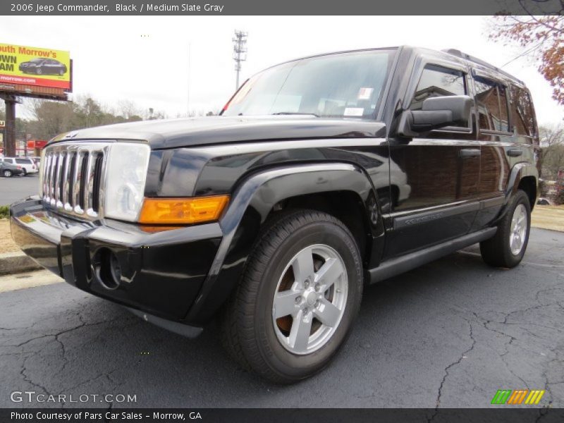 Black / Medium Slate Gray 2006 Jeep Commander