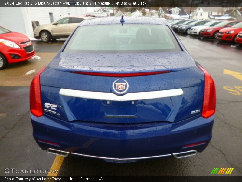 Opulent Blue Metallic / Jet Black/Jet Black 2014 Cadillac CTS Luxury Sedan AWD