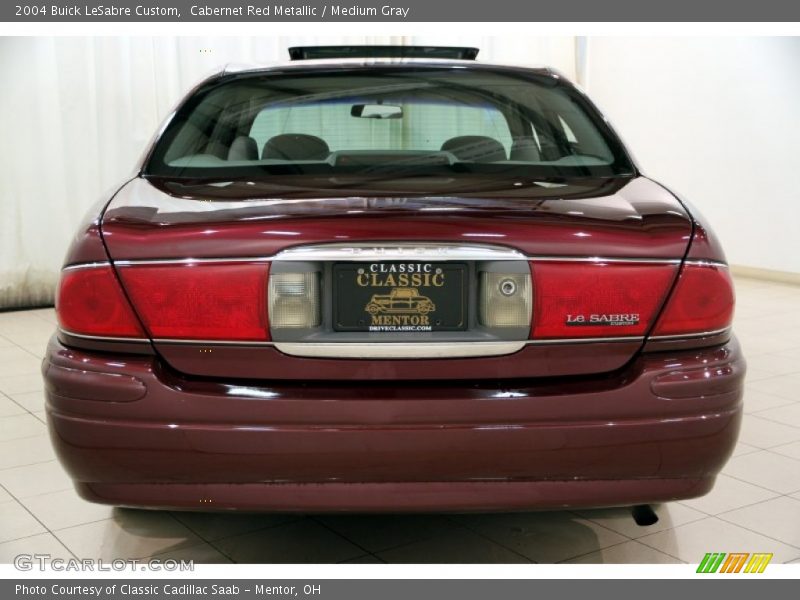 Cabernet Red Metallic / Medium Gray 2004 Buick LeSabre Custom