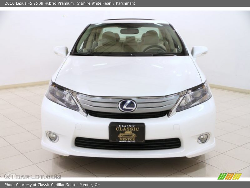 Starfire White Pearl / Parchment 2010 Lexus HS 250h Hybrid Premium